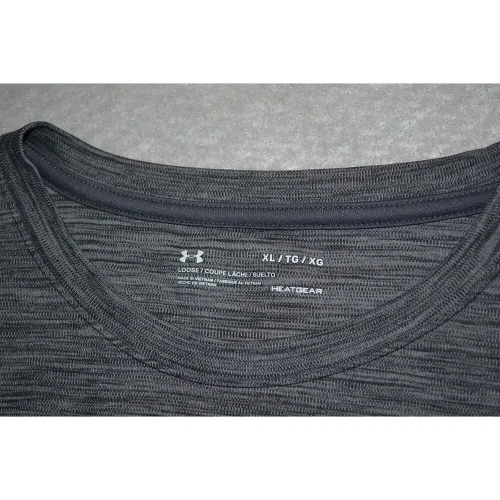 25326 Under Armour Gym Shirt Size XL Womens Gray Polyester Performance - Picture 7 of 7